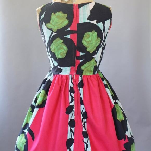 Amazing Unique True Vintage Fit and Flare dress LM - Picture 6 of 12